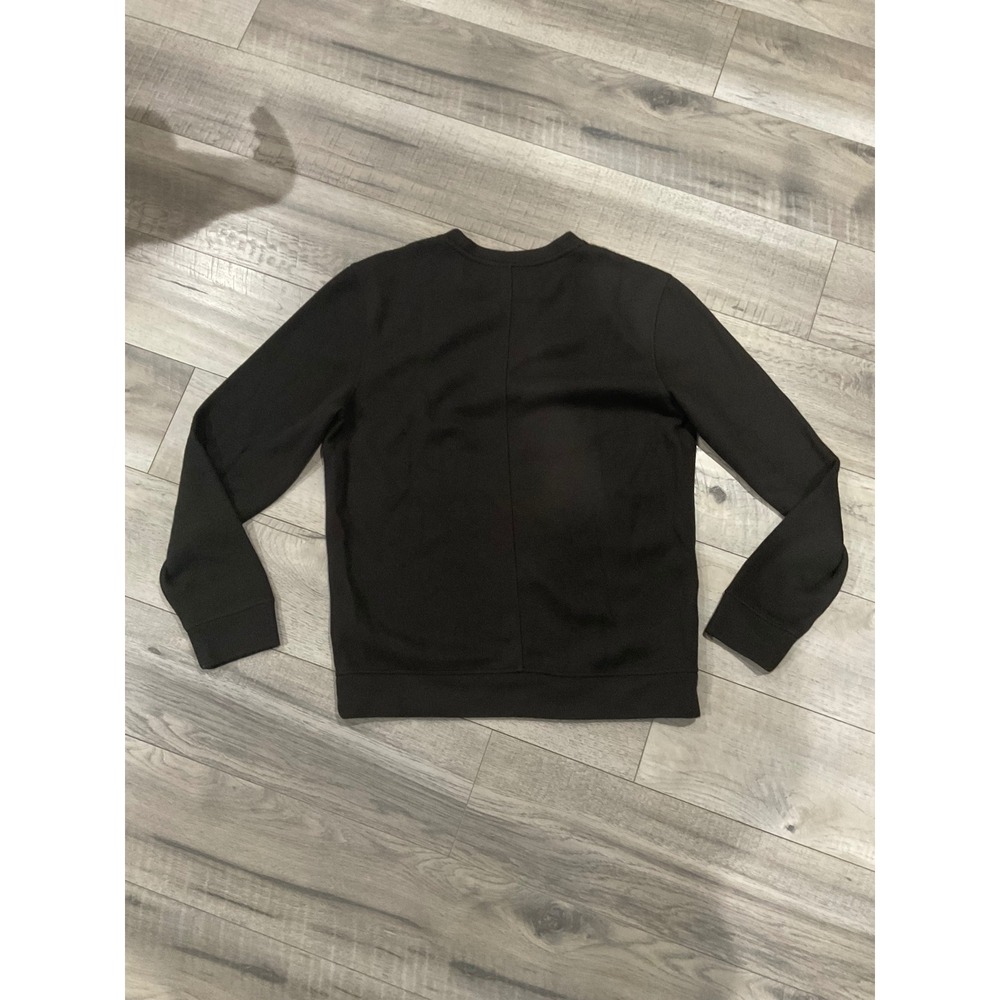 AllSaints Raven Sweatshirt Mens Black Ramskull Logo Crewneck Pullover medium - Picture 8 of 9